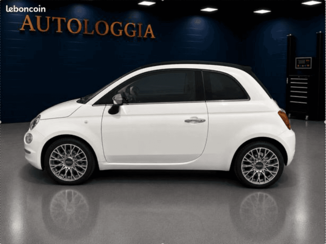Fiat 500C 0.9 Lounge — vue 3